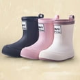thumbnail image 6 of Povozer Toddler Rain Boots for Girls Boys, Kids Toddler Rubber Rain Boots(Black,1.5 Big Kid), 6 of 6
