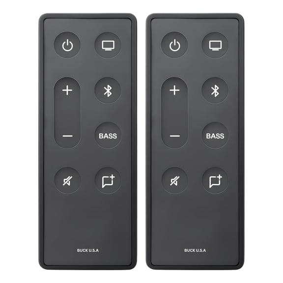 2 Pack Replacement Remote Control for Bose TV Speaker & Solo Soundbar Series II – Compatible with Bose Solo 5, Solo 10, Solo 15 Sound Systems – Easy Setup, No Programming Required