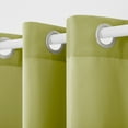 thumbnail image 3 of TOWN & COUNTRY BASICS Cabana Solid Heavyweight Indoor Outdoor Curtains, Light Filtering Opacity with Grommet Top, Water Repellent, 2-Pack Set, 54"x96", Kiwi Green, 3 of 11