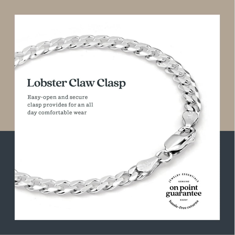 Men's 9 inch sterling shop silver bracelet