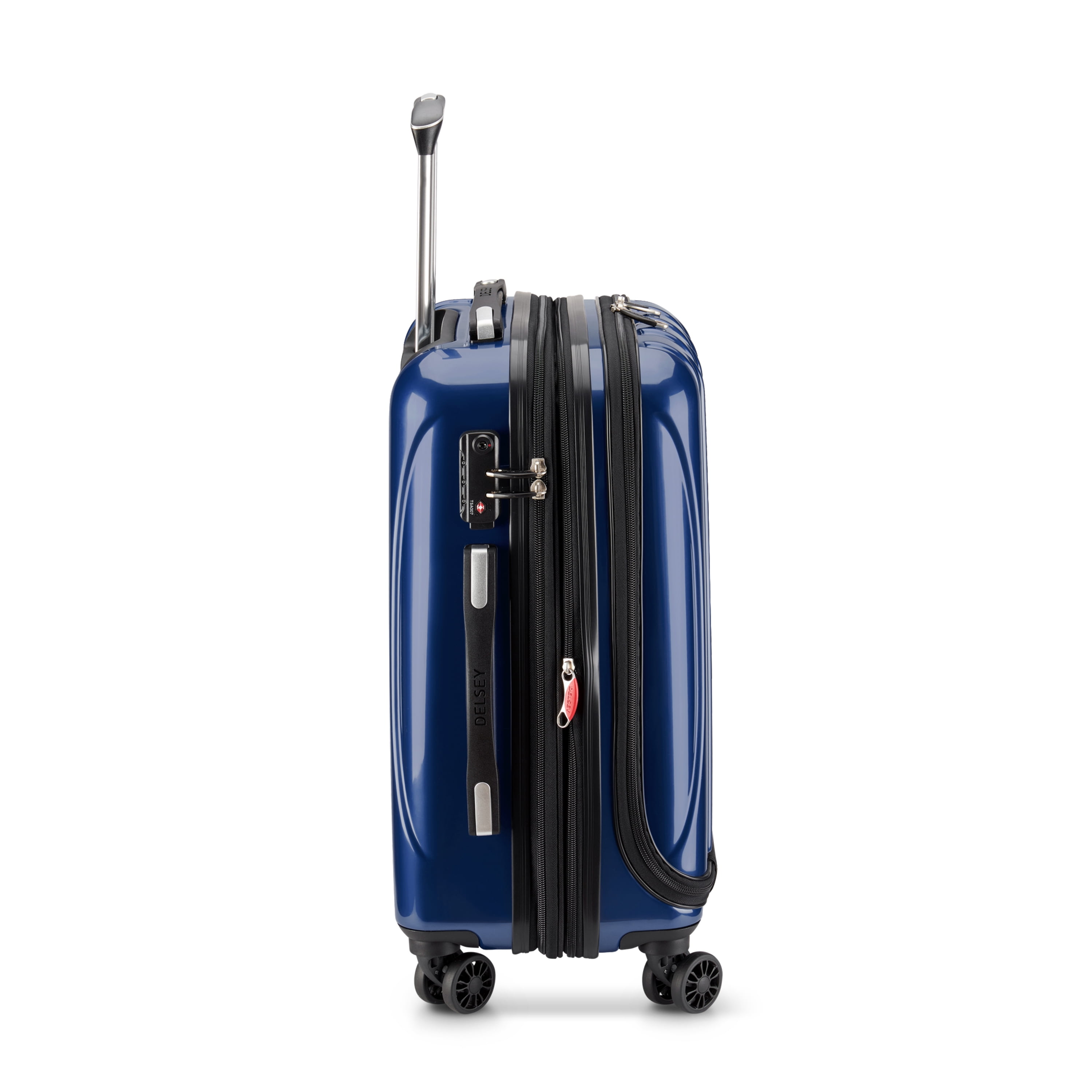 DELSEY PARIS Helium Aero 19 Hardside Expandable Spinner Carry On Luggage Metallic Blue Walmart