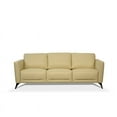 thumbnail image 2 of Bowery Hill Leather Sofa in Cream, 2 of 3