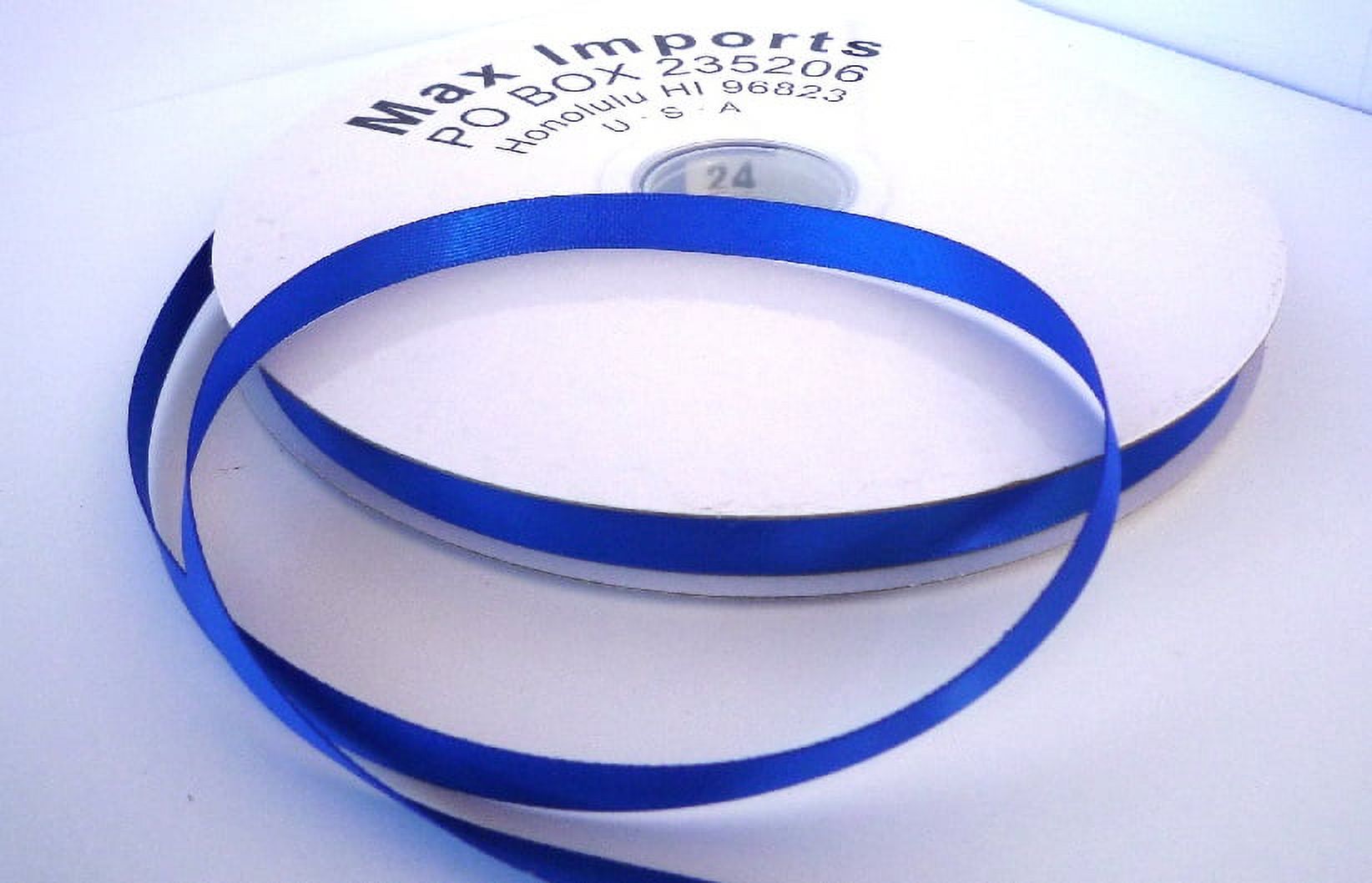 Maxport Corporation 3/8"Satin Royal Blue Ribbon, 100 Yd.