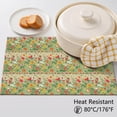 thumbnail image 5 of Placemat, Pioneer Flower Floral Print Pattern Place Mats Table Mat Set Of 2, PVC Washable Placemats for Party Kitchen Dining Decoration, 18x12 Inch, Fade Resistant, 5 of 6