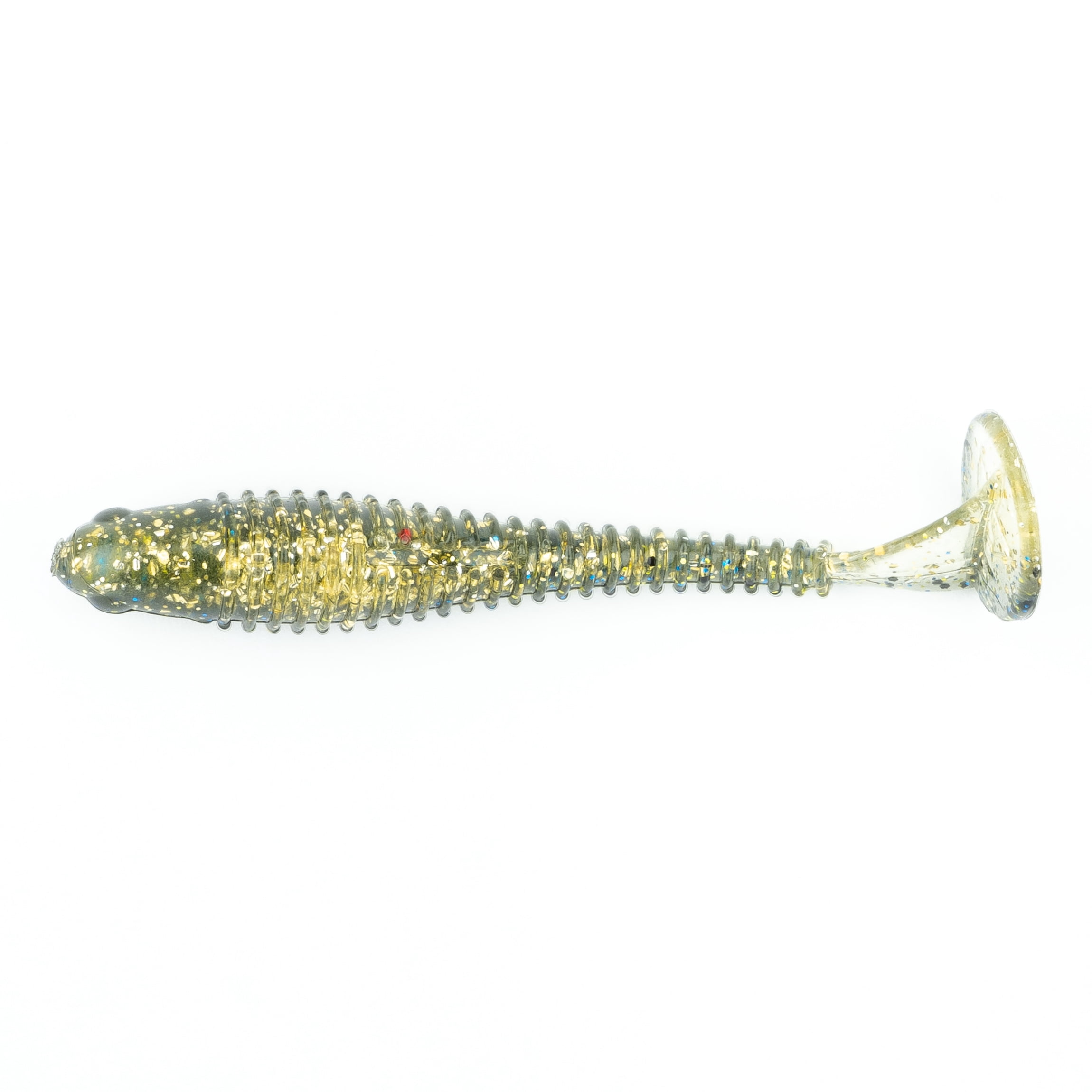 (2 pack) Ozark Trail 4" Shudder Swimmer, Bluegill Flash, 5 pieces Fishing Soft Baits