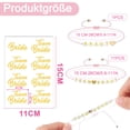 thumbnail image 2 of Pulseras de novia del equipo, pulsera JGA para despedida de soltera de mujer, 12 pulseras de novia del equipo y 2 pegatinas de oro rosa para citas, accesorios de mujer para despedida de soltera, 2 of 7