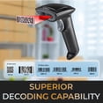 thumbnail image 4 of Adesso NuScan 2900 Bluetooth and Wireless 2D Barcode Scanner - Wireless Connectivity - 2D, 1D - CMOS - Bluetooth - IP42 - Warehouse, Inventory, Retail, 4 of 9