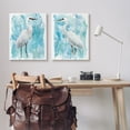 thumbnail image 2 of Stupell Industries Nautical Crane Pair White Beach Birds Blue Sky, 24 x 30, Design by Carol Robinson, 2 of 6