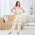 thumbnail image 6 of FORMRS Women's Pajama Pants with Pockets Soft Comfy Loungewear Sleep Bottom, Sizes S-2XL, Retro Green Stars, 6 of 8