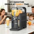 thumbnail image 3 of Towallmark 88 oz Slushie Machine for Home, Ice-Free Frozen Drink Maker with LED Display & 6 Preset Programs, Large Capacity Slush Maker for Margaritas, Smoothies, Frappés, Ice Cream , Dark Gray, 3 of 8
