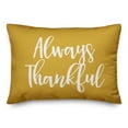 thumbnail image 2 of Creative Products Always Thankful in Mustard 14 x 20 Spun Poly Pillow, 2 of 3