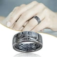 thumbnail image 2 of CILENON Fashion Men'S Jewelry Ring Party Ring Personality Coin Ring 7-13 (Silver,10), 2 of 2