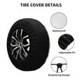 thumbnail image 2 of Rateoe Strawberries Pattern Tire Cover Wheel Protectors Weatherproof Wheel Covers Universal Fit for Trailer Rv SUV Truck Camper Travel Trailers Accessories-15 inch, 2 of 6