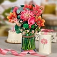 thumbnail image 5 of -Up Cards, Dear , 13.8Inch Life Sized Forever Flower Bouquet 3D Popup Greeting Cards with Note, 5 of 5