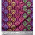 thumbnail image 1 of Soimoi Velvet Fabric Floral & Damask Ethnic Print Fabric by the Yard 58 Inch Wide, 1 of 1