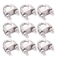 thumbnail image 1 of MasteelfCA 10PCS Stainless Steel Cable Clip U-shaped Clip Wire Rope Tie Chuck Saddle Tie Wire Rope (Silver), 1 of 7