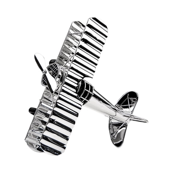 YFTDEF Vintage Airplane Model Decorations, Metal Aircraft Ornaments, Unique Home Decor, Simulated Fighter Jet, Ideal for Office Shelf or Mantel Display