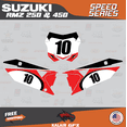 thumbnail image 2 of Kalair GFX Graphics Kit for Suzuki RMZ250 (2019-2023) Speed Series, 2 of 5