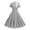 White, variant on Elara Women's Vintage Polka Dot Swing Dress Short Sleeve Bow Neck Flared A-Line 50s Retro Party Dresses for Prom Wedding
