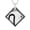 Black, variant on Women's Cubic Zirconia Right Half Heart Best Friend Necklace - 18"