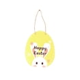 thumbnail image 1 of Advancent Happy Easter Cuerda Colgante Chips Decoración de dibujos animados Carta Puerta Autoensamblaje Etiqueta colgante Signo Inicio Kits de decoración para fiestas conejo amarillo, 1 of 6