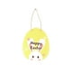 thumbnail image 2 of Billuyoard Happy Easter Cuerda Colgante Chips Decoración de dibujos animados Carta Puerta Autoensamblaje Etiqueta colgante Signo Inicio Kits de decoración para fiestas conejo amarillo, 2 of 6