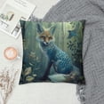 thumbnail image 2 of Orinice Fox Bird Forest Graphic Decorative Throw Pillow Cover for Home Couch Living Room Bed Sofa - Aesthetic Decor for Car Bedroom - 1PC 18x18in, 2 of 5