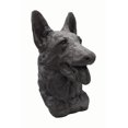 thumbnail image 3 of Solid Rock Stoneworks German Shepherd Bust- Graphite- 14" Tall x 8" W x 10" D, 3 of 4