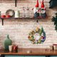 thumbnail image 3 of Coronas navideñas para puerta de entrada Corona navideña acrílica para decoración de ventanas, paredes y puertas Corona de invierno creativa Corona navideña de muñeco de nieve y Papá Noel Decoración, 3 of 3