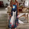 thumbnail image 2 of Cat Moon Jungle Sleeveless Dress Dresses Summer Elegant Dresses for Women Long Dress, 2 of 6