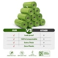 thumbnail image 2 of Bolsas compostables para excrementos de perro, 270 bolsas, 18 rollos, color verde, 2 of 7