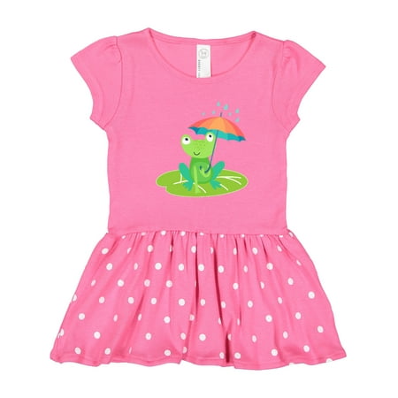 

Inktastic Frog Lover Gift Toddler Girl Dress