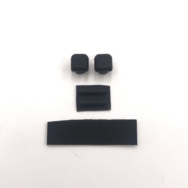 Rubber Screw Cap Cover Set Replacement For DS Lite For NDSL Game Consol Screw Feet Rubber Pad Black