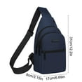thumbnail image 4 of Compact Crossbody Chest Bag for Travel, Sports and Daily Use - Water-Repellent Polyester Bag with Adjustable Straps and Breathable Back Panel, 4 of 8