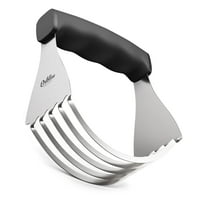 Orblue Dough Blender Pro - Premium Stainless Steel Pastry Cutter with 5 No Flex Blades - Large Size