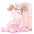 thumbnail image 2 of Gloveleya Dolls Baby Girl Gifts Soft Plush Toys Flocking Red Heart Dress 16", 2 of 9