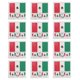 thumbnail image 2 of FELTECHELECTR 12 pegatinas de banderas de países, calcomanías artísticas para el cuerpo, el rostro y los deportes (México), 2 of 6