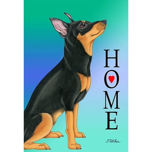 Miniature Pinscher - Best of Breed Home Design House Flag