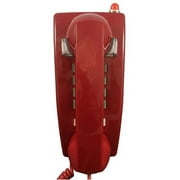 Cortelco ITT-2554-VOE-27MD-RD Wall Phone MSG light Hearing Aid-Compatible Red