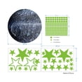 thumbnail image 5 of Estrellas que brillan en la oscuridad para techo, pegatinas de pared con estrellas y luna que brillan en la oscuridad, perfectas para niños, guardería, dormitorio, sala de estar (azul cielo), 5 of 5