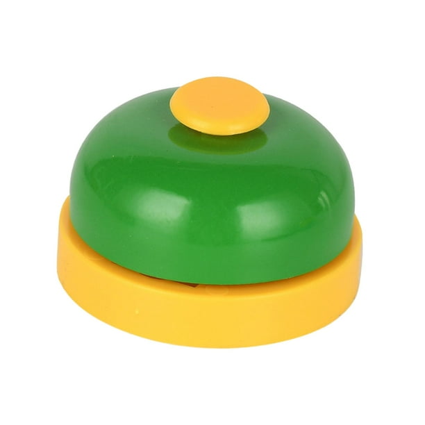 Timbre de escritorio, timbre de servicio, timbre de entrenamiento para mascotas, timbre de mostrador, timbres de mano, timbre de llamada para , Verde amarillo