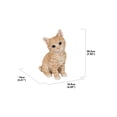 thumbnail image 5 of Décoration de Jardin Statue d'Animal Chaton Orange Inclinable Assis, 5 of 5