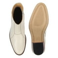 thumbnail image 5 of LIBERTYZENO Mens Genuine Leather Ankle Boots Side Zipper Mens Dress Boots, Cream, 5 of 6