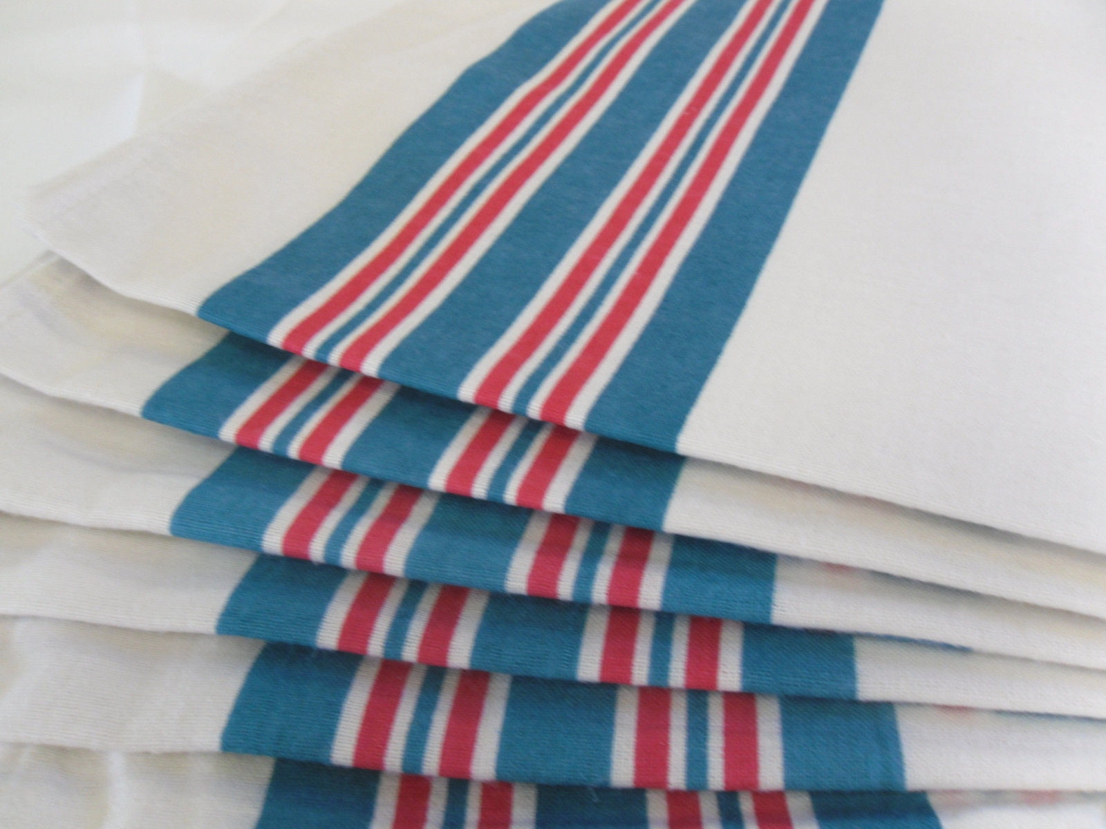 PERSONAL TOUCH HEALTH CARE APPAREL Cotton Blue and Pink Striped Receiving Blankets (6 Count)