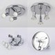 thumbnail image 3 of Led Chandelier Rotatable Adjustable Ceiling Mounted LED Chandelier Lights for Living Room Dining Room Kitchen Black&White&Silver, 3 of 4