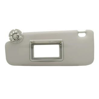 Grey Left Driver Side Sun Visor With Mirror & Light - Compatible With 2013-2018 Nissan Altima