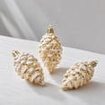 thumbnail image 7 of 2026 Christmas Indoor Home Decor Christmas Ornaments 5 Pack 7 5cm Shiny Electroplated Snow Frosted Pinecone Baubles, 7 of 7