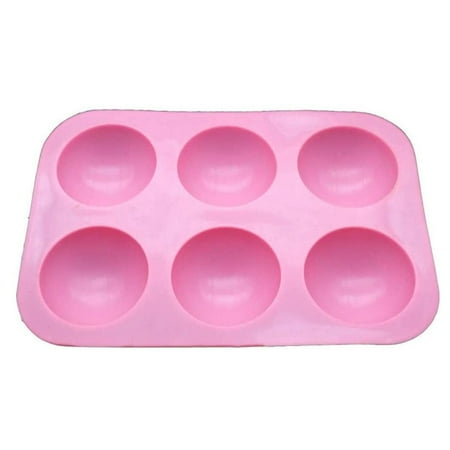 

DIY Decorating Cake 6 Hole Mold Chocolate Mould Silicone Colorful Easy To Clean Handmade Cocoa Bomb Half Ball