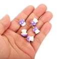 thumbnail image 4 of Unique Bargains Resin Pendants Drops, 30 Pack Mushroom Shape Mini Pendant for Jewelry Making DIY, Purple, 4 of 6