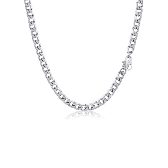 PROSTEEL Chain Necklace for Men 4mm Stainless Steel Cuban 20 Inch Birthday Father Day Jewelry Gifts for Husband Dad Adults